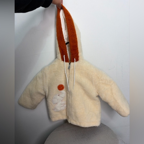 Vintage JCPenney Toddletime Sherpa Jacket Size 1.5 Elephant Patch(C36)@ - Picture 4 of 7